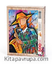 Kubik Saksafoncu Ahşap Puzzle 500 Parça (DM10-D)