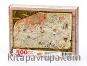 Piri Reis Haritası Ahşap Puzzle 500 Parça (HR02-D)