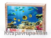 Tropikal Balıklar Ahşap Puzzle 500 Parça (HV06-D)