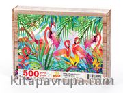 Flamingolar Ahşap Puzzle 500 Parça (HV16-D)