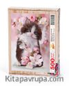 Kara Kiraz Çicegi Ahşap Puzzle 500 Parça (HV36-D)