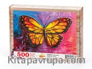 Kral Kelebegi Ahşap Puzzle 500 Parça (HV48-D)