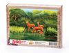 Benekli Geyik Ailesi Ahşap Puzzle 500 Parça (HV58-D)
