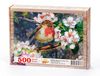 Ağaçta Kızılgerdan Kuşu Ahşap Puzzle 500 Parça (HV70-D)
