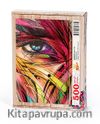 Renkli Yüz Ahşap Puzzle 500 Parça (KJ02-D)