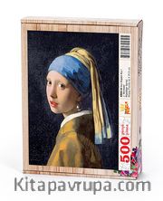 İnci Küpeli Kız - Johannes Vermeer Ahşap Puzzle 500 Parça (KR02-D)