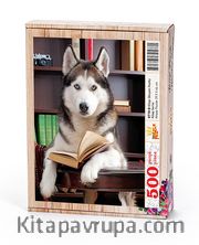 Kitap Okuyan Husky Ahşap Puzzle 500 Parça (KT10-D)