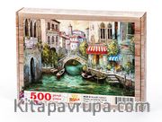 Venedik Cafeleri Ahşap Puzzle 500 Parça (UK20-D)