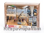 Yeni İskenderiye Kütüphanesi - İskenderiye / Mısır Ahşap Puzzle 500 Parça (KT60-D)