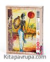 Testili Afrikalı Kadın Zaire Ahşap Puzzle 500 Parça (UK14-D)