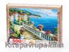 Sahil Kasabası / Tırabzanlı Yol Ahşap Puzzle 500 Parça (MZ12-D)