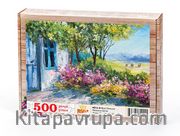 Mavi Pencere Ahşap Puzzle 500 Parça (MZ14-D)