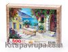 Merdivenli Akdeniz Evleri Ahşap Puzzle 500 Parça (MZ22-D)