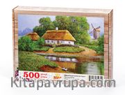 Değirmenköy de Yaşam Ahşap Puzzle 500 Parça (MZ46-D)