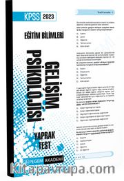 2023 KPSS Eğitim Bilimleri Gelişim Psikolojisi Yaprak Test