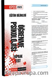 2023 KPSS Eğitim Bilimleri Öğrenme Psikolojisi Yaprak Test