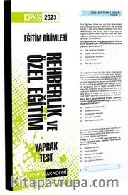2023 KPSS Eğitim Bilimleri Rehberlik ve Özel Eğitim Yaprak Test