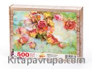 Kuru Güller Ahşap Puzzle 500 Parça (NT04-D)