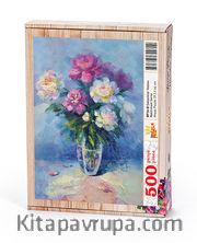 Şakayıklar Vazosu Ahşap Puzzle 500 Parça (NT14-D)