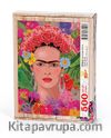 Frida Çiçekli Portre Ahşap Puzzle 500 Parça (PT08-D)