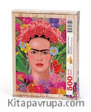 Frida Çiçekli Portre Ahşap Puzzle 500 Parça (PT08-D)
