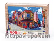 Balat Sokakları - İstanbul Ahşap Puzzle 500 Parça (SK02-D)
