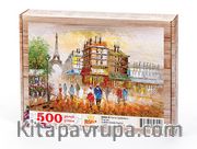 Paris Caddeleri - Fransa Ahşap Puzzle 500 Parça (SK06-D)