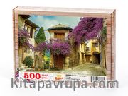 Provence Sokakları - Fransa Ahşap Puzzle 500 Parça (SK08-D)