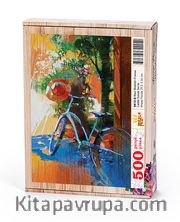 Mavi Bisiklet Fransa Ahşap Puzzle 500 Parça (SK12-D)