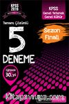 2016 KPSS Genel Yetenek Genel Kültür Sezon Finali Tamamı Çözümlü 5 Deneme 