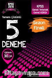 2016 KPSS Genel Yetenek Genel Kültür Sezon Finali Tamamı Çözümlü 5 Deneme 
