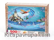 Hezarfan Çelebi - Nasuhi Hasan Çolpan Ahşap Puzzle 500 Parça (TS46-D)