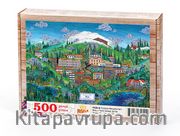 Türkiye Minyatürleri - Bolu - Nasuhi Hasan Çolpan Ahşap Puzzle 500 Parça (TS38-D)