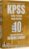 2016 KPSS Genel Yetenek Genel Kültür Tamamı Çözümlü RAC10 Deneme Sınavı