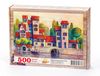Sicilya'da Sahil Kasabası Ahşap Puzzle 500 Parça (SY12-D)