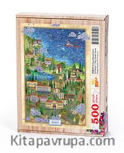 Türkiye Minyatürleri - Kırklareli - Nasuhi Hasan Çolpan Ahşap Puzzle 500 Parça	 (TS28-D)