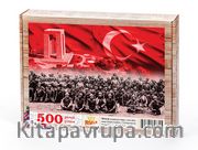 Çanakkale Zaferi Geri Dönmeyi Düşünmediler Ahşap Puzzle 500 Parça (TR12-D)