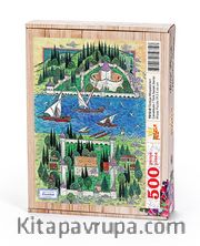 Türkiye Minyatürleri - Çanakkale - Nusret Çolpan Ahşap Puzzle 500 Parça (TS12-D)
