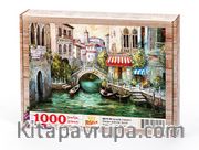 Venedik Cafeleri Ahşap Puzzle 1000 Parça (UK19-M)