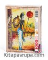 Testili Afrikalı Kadın Zaire Ahşap Puzzle 1000 Parça (UK13-M)