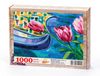 Pembe Laleler ve Gondol Venedik Ahşap Puzzle 1000 Parça (UK11-M)