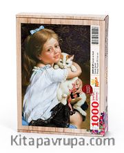 Çocuk ve Kedi (Sürpriz Parçalı) Ahşap Puzzle 1000 Parça (CK09-SP-M)