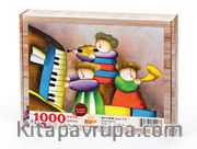 Çocuk Trio (Sürpriz Parçalı) Ahşap Puzzle 1000 Parça (CK11-M)