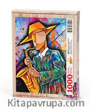 Kubik Saksafoncu Ahşap Puzzle 1000 Parça (DM09-M)