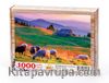 Günbatımı ve Koyunlar Ahşap Puzzle 1000 Parça (HV11-M)