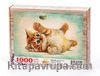 Kedicik ve Tuy Ahşap Puzzle 1000 Parça (HV41-M)