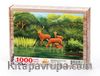 Benekli Geyik Ailesi Ahşap Puzzle 1000 Parça (HV57-M)