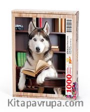 Kitap Okuyan Husky Ahşap Puzzle 1000 Parça (KT09-M)