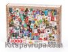Kitap Kolaj Ahşap Puzzle 1000 Parça (KT13-M)