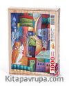 Kasabanın Kedileri Ahşap Puzzle 1000 Parça (MF25-M)